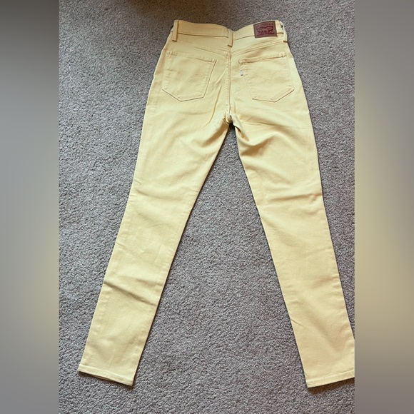Levi’s 721 high rise skinny jeans yellow - Picture 8 of 9